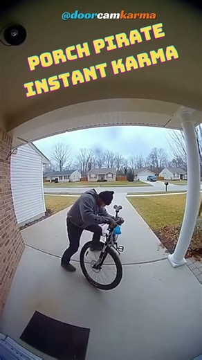 You Won't Believe The INSTANT KARMA That Hit This PORCH PIRATE 😂🎨#shorts #usa #funny