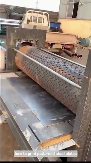 how to print patterned steel plates.....