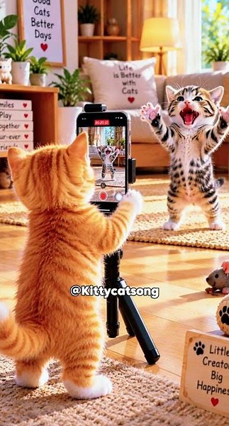 Cat Singing Peek-a-Boo #cat #funnycat #singingcat #peekaboo