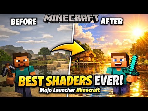 Best Shaders Ever low end device Minecraft 🔥 Minecraft Mojo Launcher (No Lag)