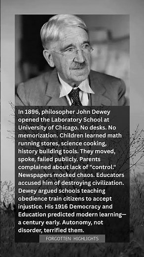 John Dewey's 1896 Laboratory School: Where Children Cooked, Built, Argued—And Terrified America