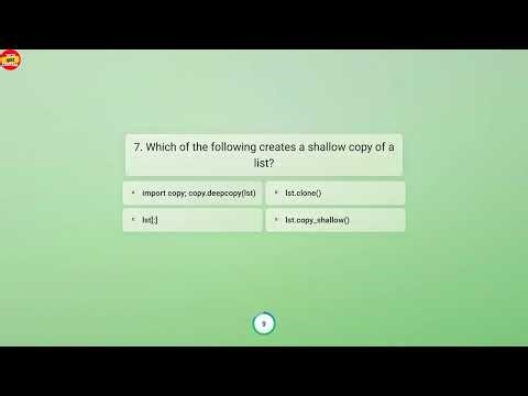 Python Intermediate Quiz