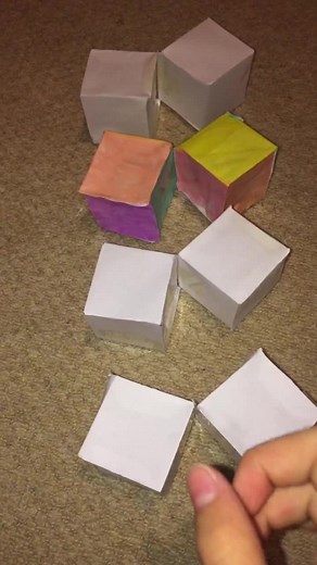 Part 4 #homemade #paper #infinitycube #origami #fidget #fidgettoy #fyp #4u #foryoupage #viral