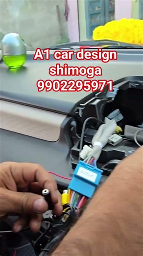 Without wire skin car android player fiting A1 car design shimoga 9902295971