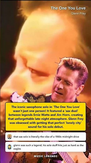 The Secret Behind Glenn Freys Biggest Solo Hit #GlennFrey #TheOneYouLove #80sMusic #YachtRock #Class