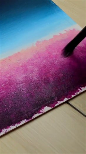 Fluffy flowers/acrylic painting/painting techniques/shorts painting