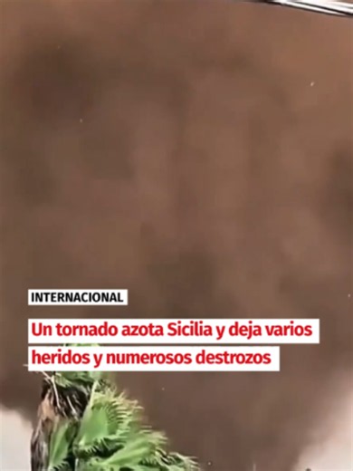 🌪️ Impresionantes imágenes del tornado que ha azotado este viernes, 9 de octubre, el oeste de Sicilia, en Italia. El fenómeno ha golpeado las localidades de Marsala y Petrosino, dejando vehículos volcados, viviendas dañadas y varias personas heridas. 🏫 Uno de los puntos más afectados ha sido la escuela Alcide De Gasperi, en Marsala, donde la fuerza del viento ha destrozado ventanas y provocado la evacuación de unos 300 estudiantes. Según el balance provisional de Protección Civil, ocho alumnos