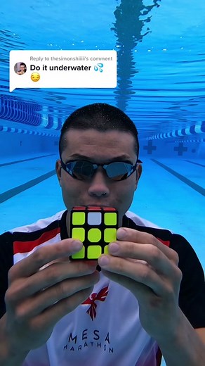 Replying to @thesimonshiiiii A whole new ballpark! 🏊‍♂️ 🧩 #thesimonshi #rubikscube