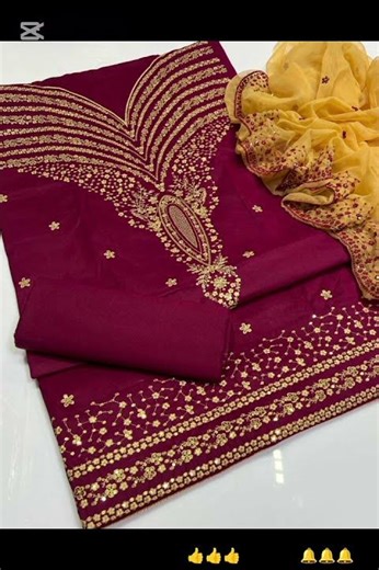 cotton Work: computer Cross stitch Gala Daman embTrouser: cotton planeDupatta: Chiffon Embroidery