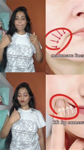 How to reduce cheeks fat for women +smilewrinkles Droopy mouth #antiaging faceyoga #doublechin #yoga