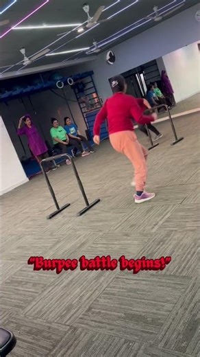 Burpee battle begins! #viral #strongabs #trending #funnypictures #funnyvideos #games