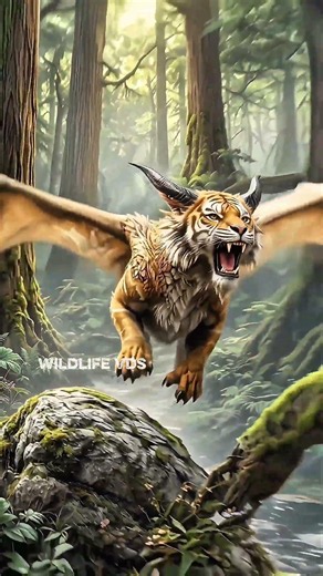 Legendary Winged Tiger Revealed#FantasyCreatures #MythicalBeast