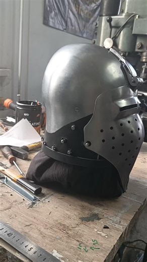 Another bascinet in progress! Now time to make it battle ready! With love for details