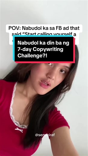 Anyone else took this challenge?! (or ako lang ba nabudol huhu) Anyway, @Sensei Raf ⛩️’s 7-day Copywriting Challenge is legit! This is an honest Copywriting Dojo review to anyone who’s still in doubt. Malay mo, ikaw na next kumita ng $1,000 per month. 😉 #careertok #freelancingph #copywritingph #virtualassistantph #remoteworkph #digitalproductsph #wfhph
