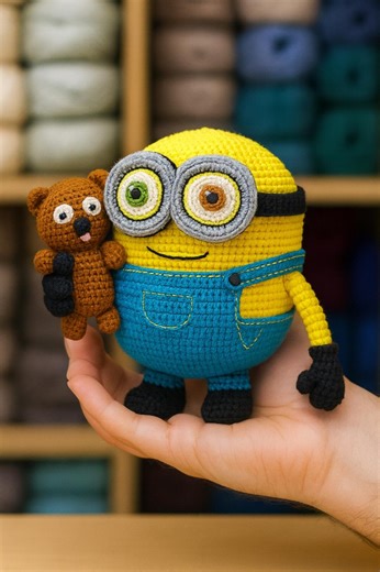 Crochet Minion Bob Pattern – Amigurumi PDF Tutorial – Step by Step Crochet Instructions – Instant Download - Etsy