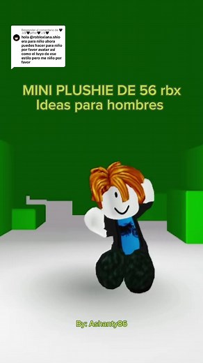 Respuesta a @🖤✰᯾🖤jeffer🖤✰᯾🖤 OUTFIT para hombres mini plushie avatar pequeño para hombres roblox #roblox #robloxedit #miniplushieroblox #fypシ