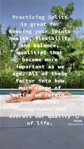 How to yoga splits for healthy joints, flexibility & mobility. For all ages and body types. #shorts