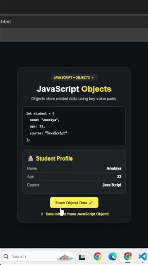 JavaScript Objects 📦 | Key-Value Pairs Explained | Beginner Friendly