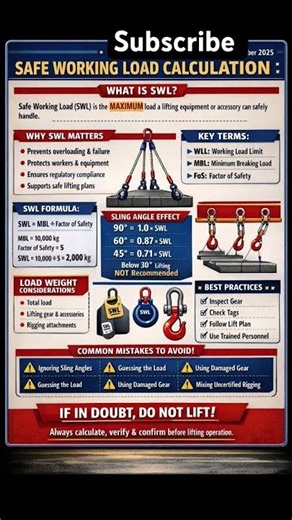 safe working load calculation #safetyofficer #safety #safetymanagement