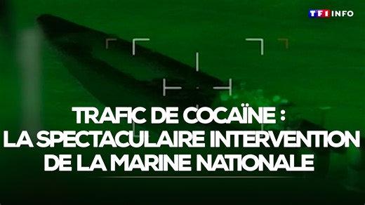 😮 Trafic de cocaïne : la spectaculaire intervention de la Marine nationale ⬇️ | TF1 INFO