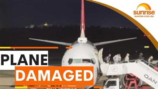 Qantas plane has accident at Brisbane airport