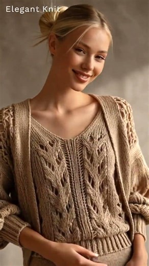 Elegant Knit #95 | Knit Fashion Spring 2026 • quiet luxury | Runway-worthy knit you can make