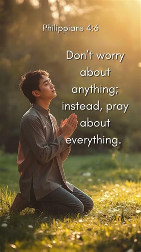 Pray About Everything | Philippians 4:6 #christianmotivation #faith