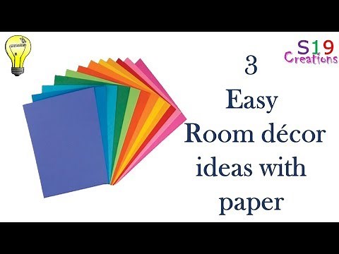 3 easy Room decor ideas with paper | paper crafts | Budget decor | easy & inexpensive ideas