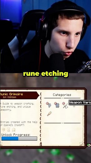 Rune Etching in Minecraft