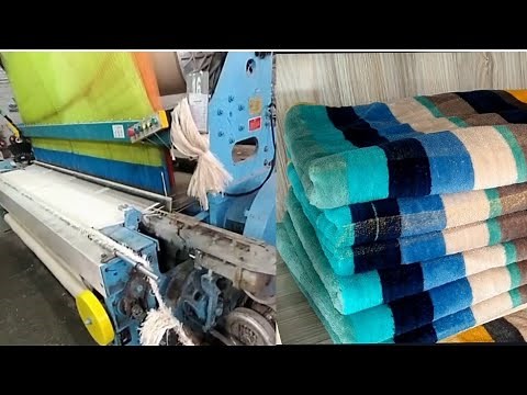 How to make terry towel in Factory | Towel Prossesing Plant | terry towel