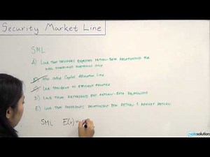 Intro to Finance: What's Security Market Line (SML)