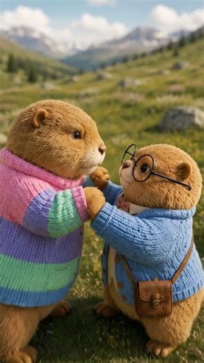 MomuとNobuがもめてる？でも、たぶん大丈夫🐹 #shorts #マーモット