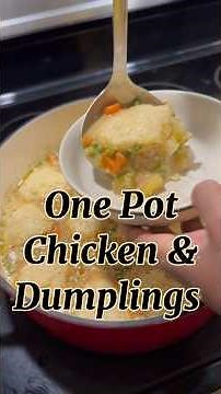 One Pot Chicken and Dumplings! #thankyoujesus #chicken #dumplings #recipe
