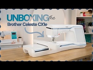 Unboxing the Brother Celeste CX1e Embroidery Only Machine | Echidna Sewing