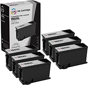 LD Products Replacement Ink Cartridge Compatible with Lexmark 150XL 14N1614 High Yield (Black, 6-Pack) Compatible with Lexmark Pro715 Pro915 S315 S319 S415 S515
