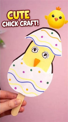 Hatching Chick Craft 🐣 | Easy Easter DIY