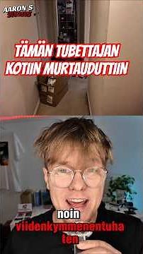 YouTubettajan kotiin murtauduttiin 😔#suomitiktok #sinullesuomi#aaronstories #truecrimesuomi #tarinat