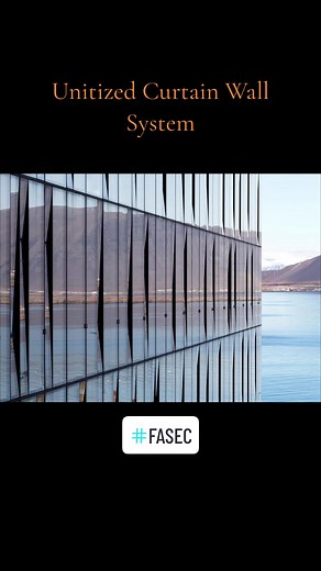 Unitized Curtain Wall System #glassfacade #glasscurtainwall #curtainwallsystem #glassfacades #fasec