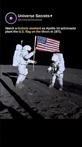 Rare 1971 Footage: Planting the US Flag on the Moon 🚀