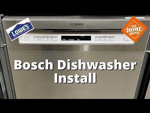 How to Install a Bosch 300 Series Dishwasher from Lowes, Home Depot, etc.