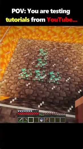 Minecraft Tutorials😣 #minecraft #minecraftshorts