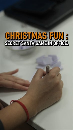 we played a fun Secret Santa game in our office