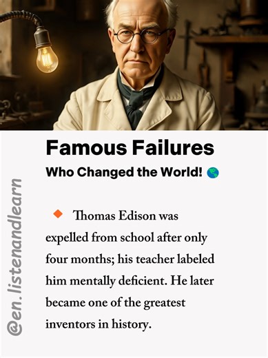 Famous Failures: Inspiring Stories of Resilience