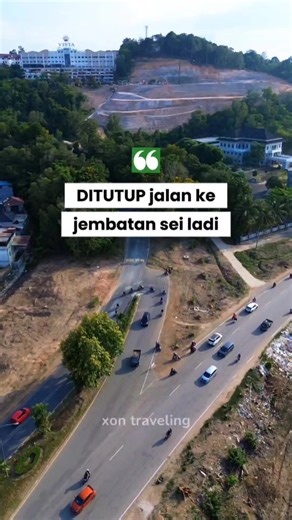 penutupan jalan sementara menuju arah jembatan sei ladi karena adanya perbaikan jalan 3-5/4/26 batam