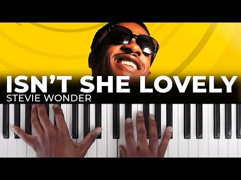 How To Play "ISN'T SHE LOVELY" By Stevie Wonder | Piano Tutorial (R&B Soul)