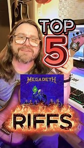 RUST IN PEACE 5 RIFFS MAIS MARCANTES #guitar #metal #thrashmetal #megadeth #guitarlesson #rock