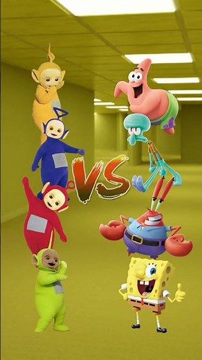 Teletubbies VS Spongebob and Friends #shorts #teletubbies #spongebobsquarepants