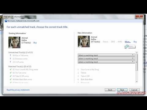 How To Find Album Information on Windows Media Player