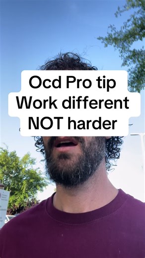 When you have OCD you need to work different not harder. Often times harder we work the worst we get because that means we’re doing compulsions. If you keep trying to do the same thing over and over you will not get different results #OCD #Compulsion #rumination #OcdStrong