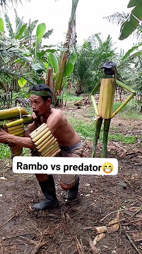 Rambo vs predator😁 #reels #fyp #fypviral #komedikocak #izinpostingbang #jangkaualuas #funny #pengikut | Jay Jawahir